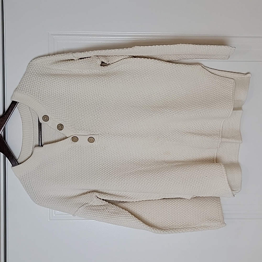 Women's Henley Waffle Knit Sweater